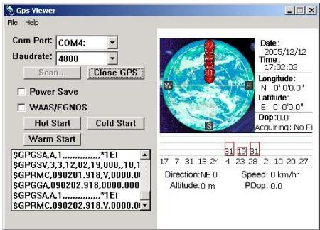 HOLUX GR 213U - Configurer le baudrate et le port scan com - 4