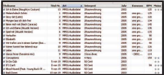 CORTEX DMIX-600 - AAC und DRM Titel - 2