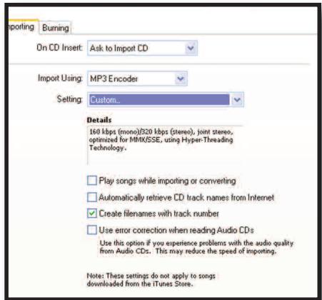 CORTEX DMIX-600 - Finally the Mp3 encoder settings box should look like this. - 1