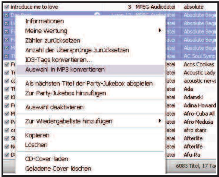 CORTEX DMIX-600 - AAC und DRM Titel - 3