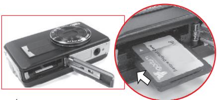 FERRANIA SD-1200 - Insérer ou ôter une carte mémoire - 1