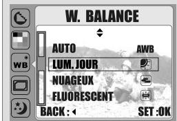 FERRANIA SD-511 - Utilisation du balance de blancs (standard: AUTO) - 1