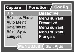 FERRANIA SD-830 - Menu configuration - 1