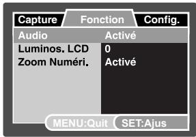 FERRANIA SD-830 - Menu vidéo - 2