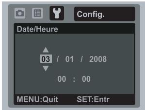 FERRANIA SD-840 - Régler la date et l'heure - 2
