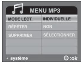 FERRANIA SD-V501 - Menu mp3/audio - 1
