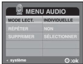 FERRANIA SD-V501 - Menu mp3/audio - 2