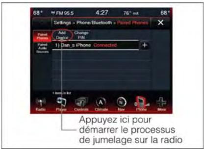 DODGE CHARGER - Début du processus de jumelage sur la radio - 2