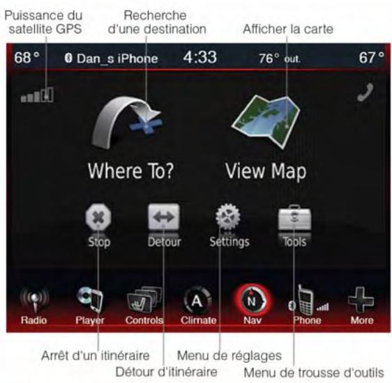 DODGE CHARGER - Menu de navigation principal - 1