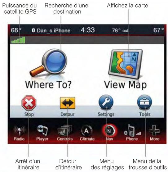 DODGE DART - Menu de navigation principal - 1