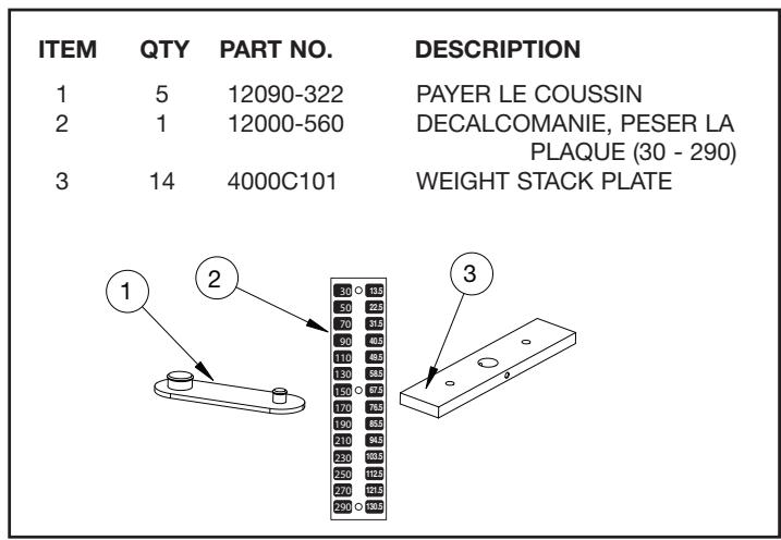 CYBEX INTERNATIONAL 12111 FLY - OUTILS REQUIS - 1