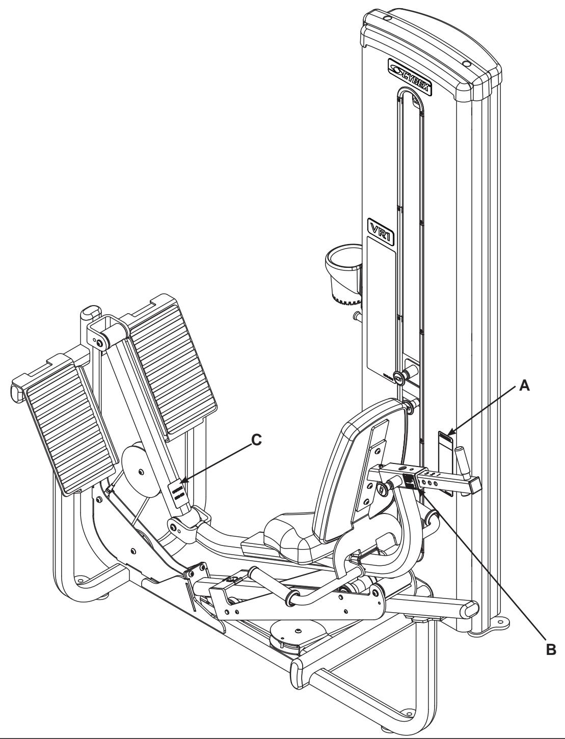 CYBEX INTERNATIONAL 13041 LEG PRESS - PRECAUTIONS - 2