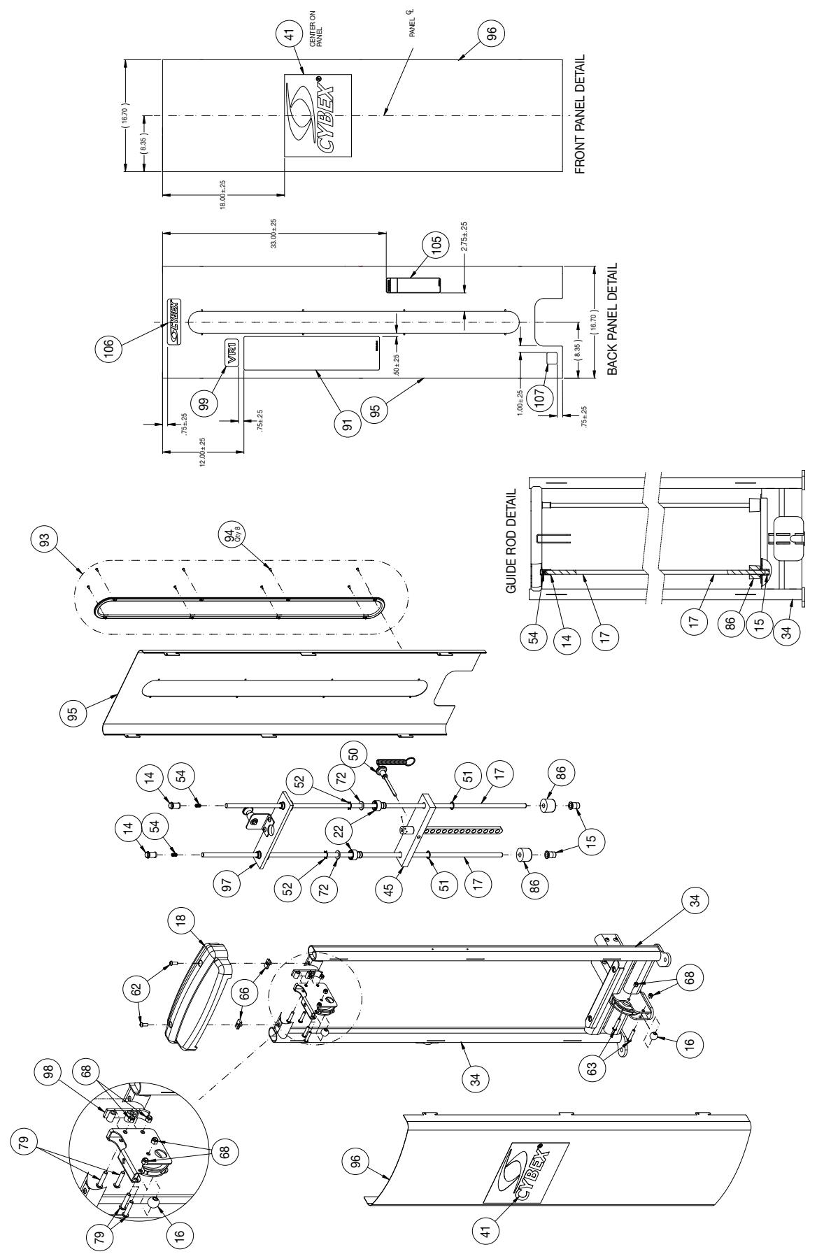 CYBEX INTERNATIONAL 13240 MULTI PRESS - PART NO. - 2
