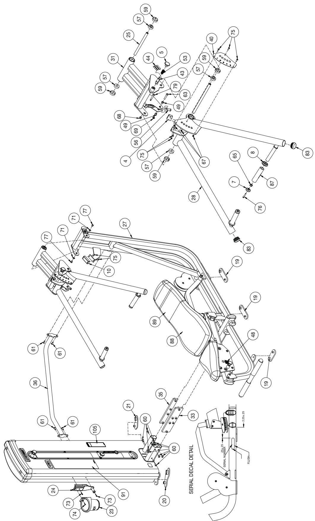 CYBEX INTERNATIONAL 13240 MULTI PRESS - PART NO. - 1