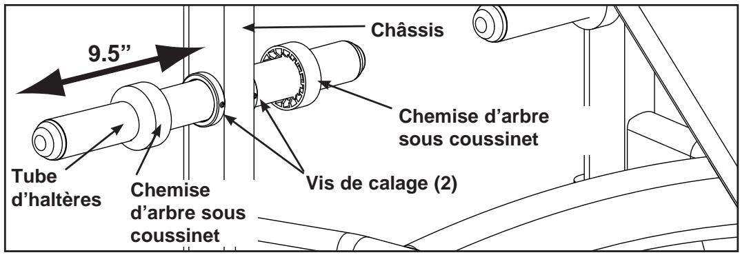 CYBEX INTERNATIONAL 16110 LEG PRESS - Installee les tubes d'haltères. - 5