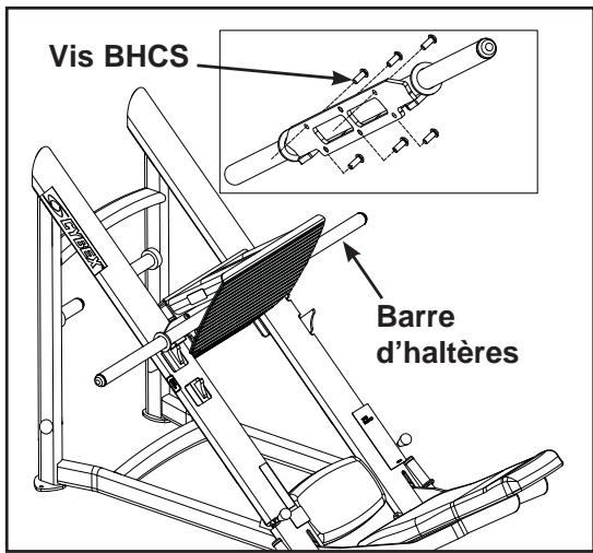 CYBEX INTERNATIONAL 16110 LEG PRESS - Installee les tubes d'haltères. - 3