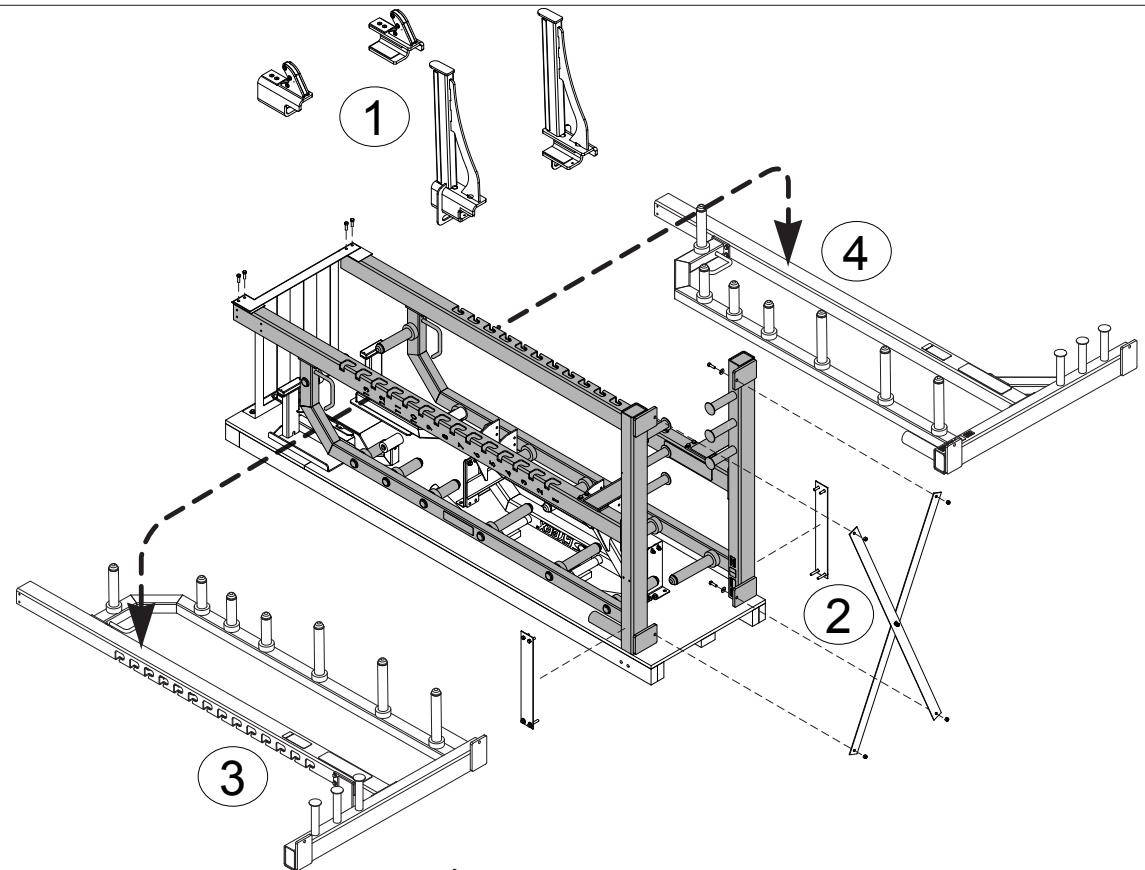 CYBEX INTERNATIONAL 19000_19010 HALFRACK - Poids total et dimensions - 2