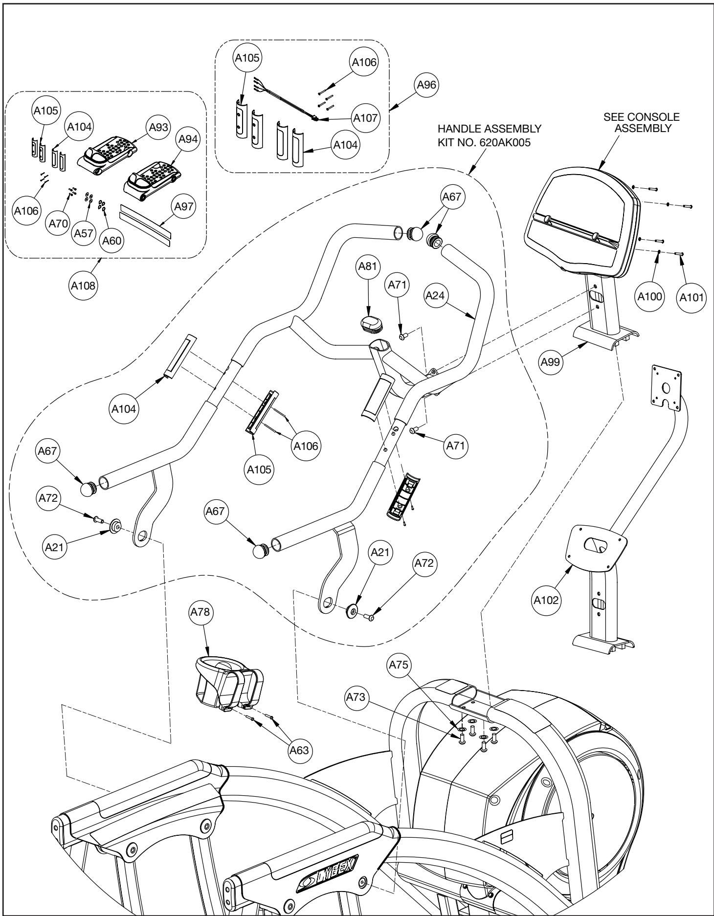 CYBEX INTERNATIONAL 620A ARC - CAUTION - 5