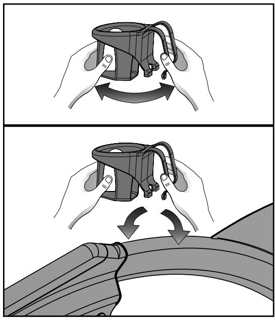 CYBEX INTERNATIONAL 620A ARC - Fixez le porte-bouteille d'eau. - 1