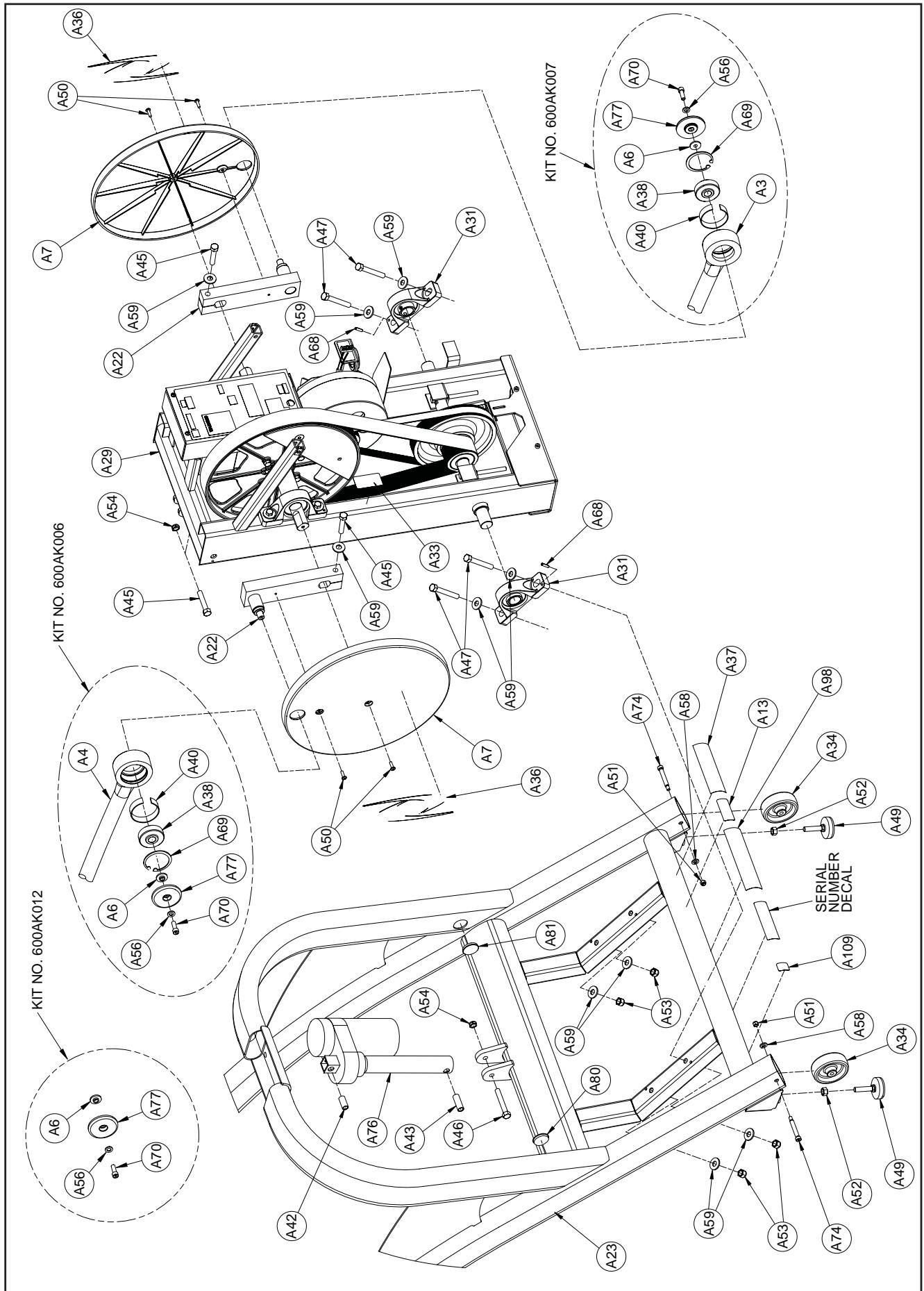 CYBEX INTERNATIONAL 620A ARC - CAUTION - 6