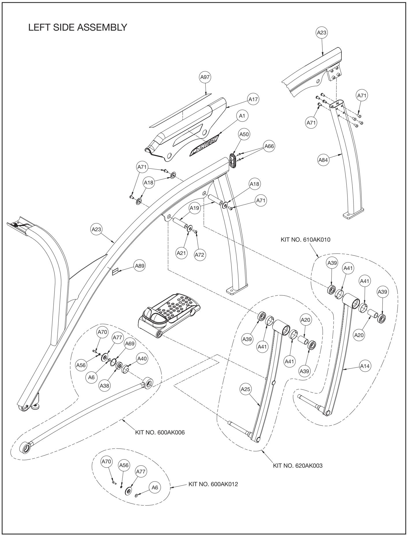 CYBEX INTERNATIONAL 620A ARC - CAUTION - 9