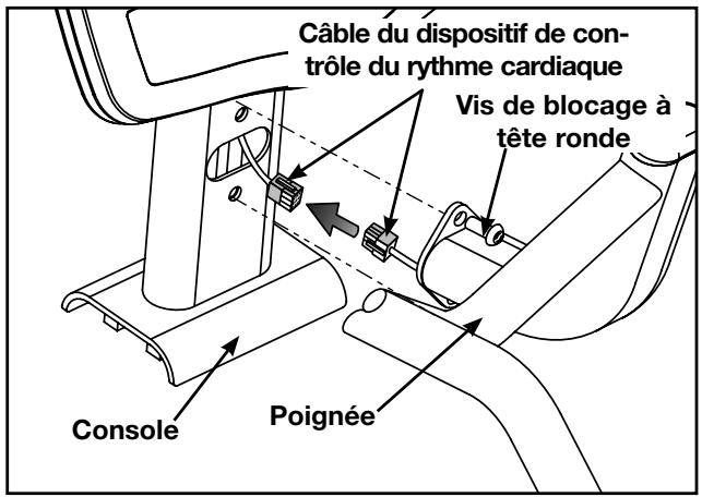 CYBEX INTERNATIONAL 620A ARC - Installation de la main courante sur la console. - 3