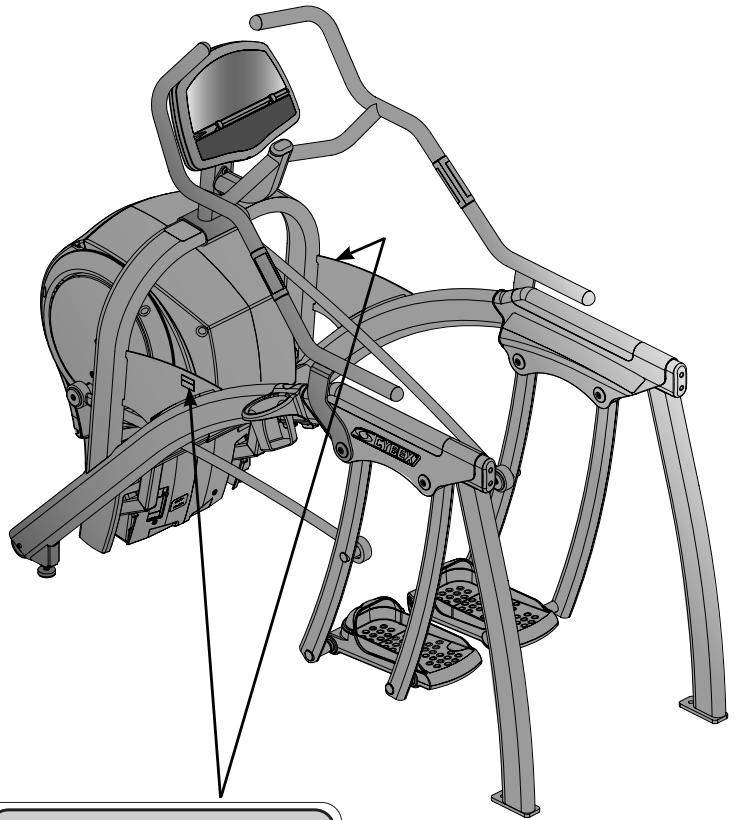 CYBEX INTERNATIONAL 620A ARC - Les autocollants de précaution - 1
