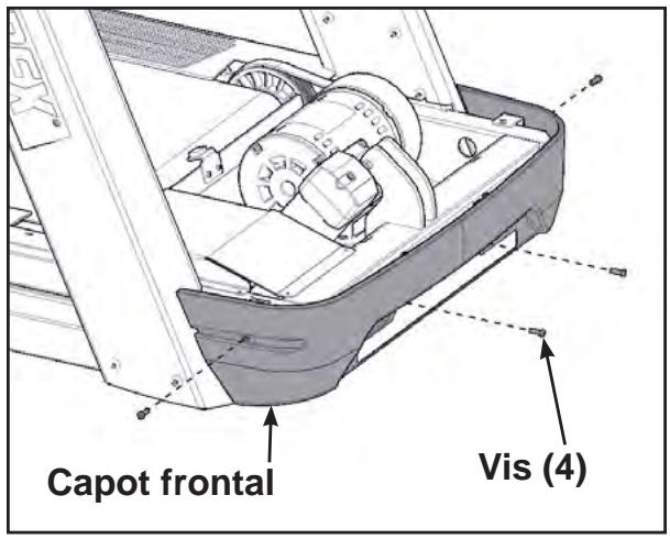 CYBEX INTERNATIONAL 625T TREADMILL - Fixez les capots frontaux. - 1