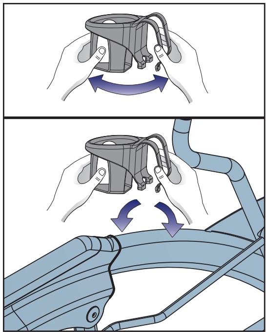 CYBEX INTERNATIONAL 630A ARC - Fixez le porte-bouteille d'eau. - 2