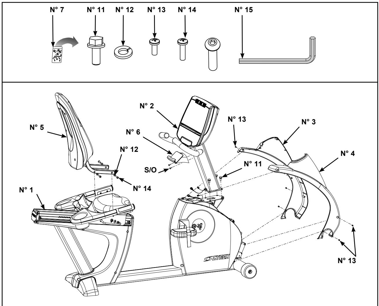 CYBEX INTERNATIONAL 750C-750R CYCLE - Deballez et vérifie le contenu des boîtes - 2