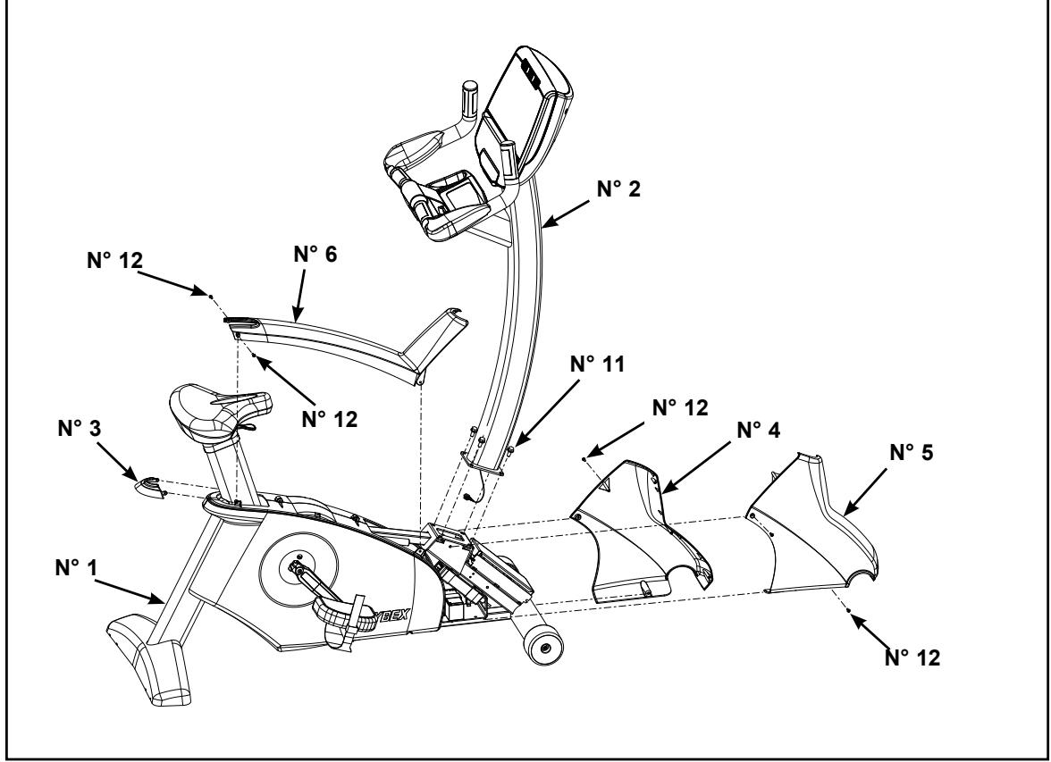 CYBEX INTERNATIONAL 750C-750R CYCLE - Assemblage du 750C - 2