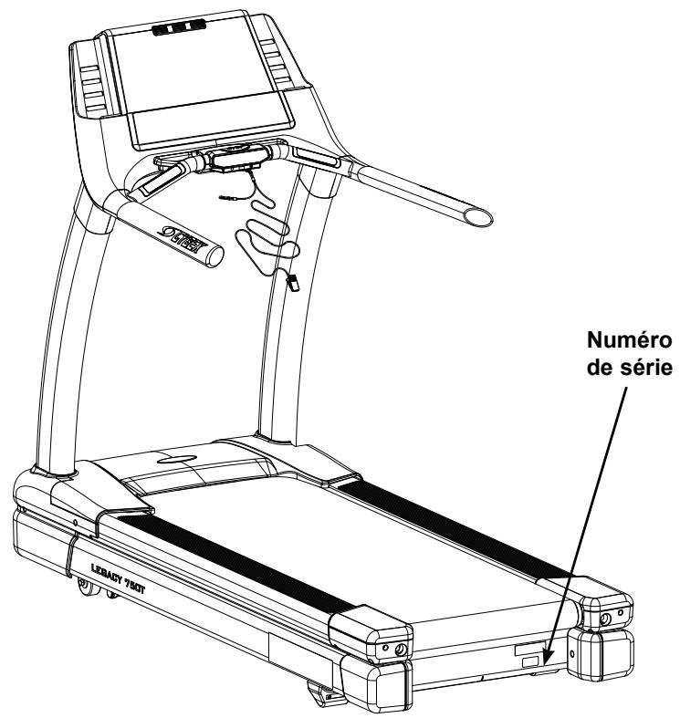 CYBEX INTERNATIONAL 750T TREADMILL - Numéro de série et tension - 1