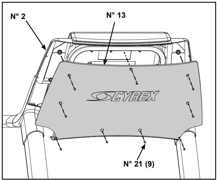 CYBEX INTERNATIONAL 750T TREADMILL - Fixez le capot de console arrêté. - 2