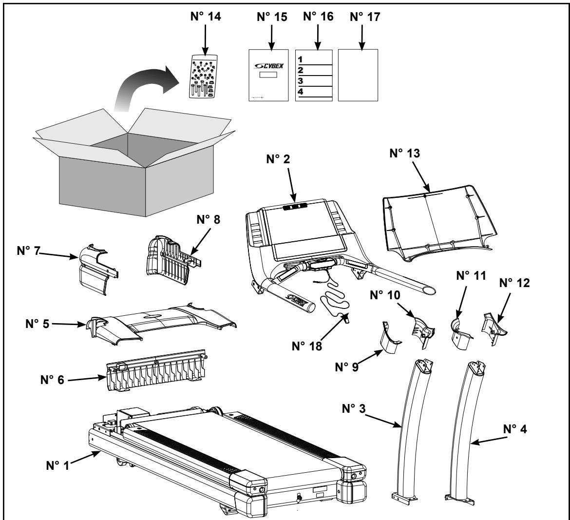 CYBEX INTERNATIONAL 750T TREADMILL - Outils requis - 1