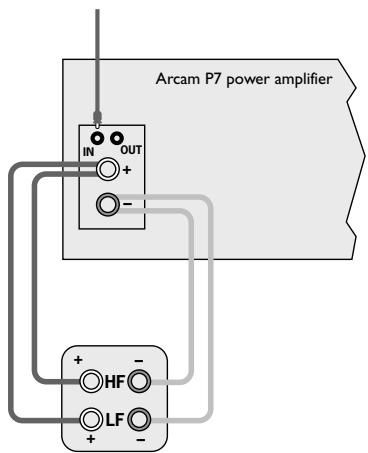 ARCAM FMJ P7 - How to bi-wire loudspeakers - 1