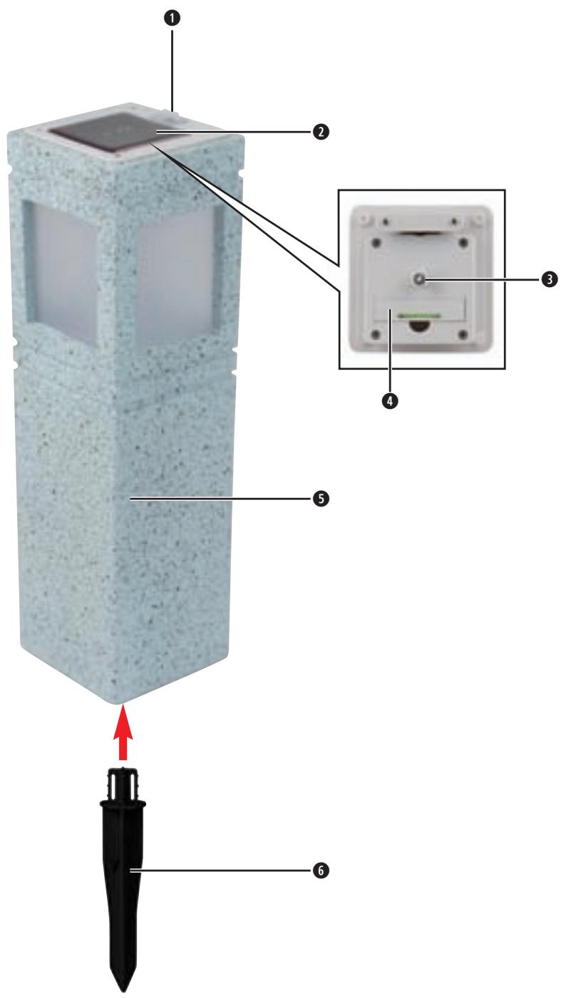 LIVARNO KH 4245 SOLAR-POWERED GARDEN LIGHT - 1