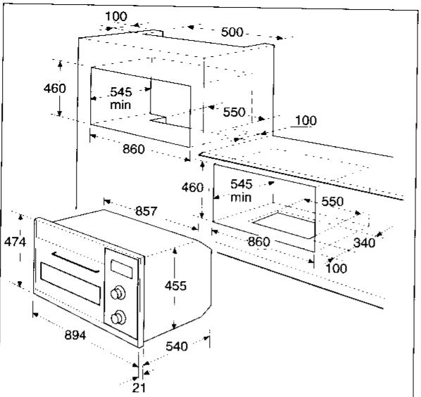 JUNO JEB900E - Dimensions d'encombrement et d'emboitage - 1