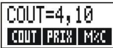 HP 17BII - Utilisation du menu MG%C : - 1