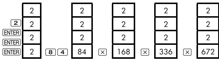 HP 17BII - Fonctionnement de ENTER - 2