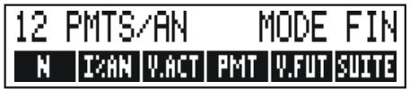 HP 17BII+ - Le menu F.CST - 2