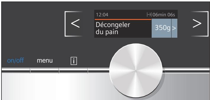 SIEMENS BF634LGS1 IQ700 - Réglage d'un programme - 1