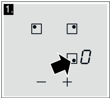 SIEMENS EH631FJB1E - Selectionner la zone de cuisson et le niveau de puissance - 1