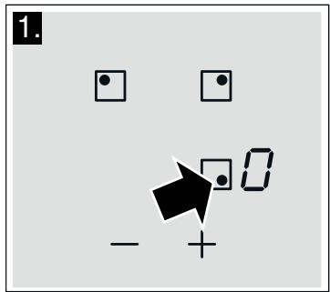 SIEMENS EH631FJB1E - Selecteer de kookzone en de vermogensstand - 1
