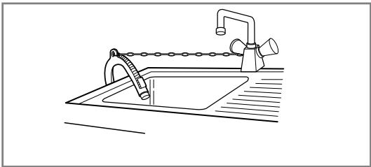 LG F74882WH - ■ Installation du tuyau de vidange - 2