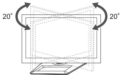 LG 42LM3400 - De kijkhoek van de TV aanpassen - 1