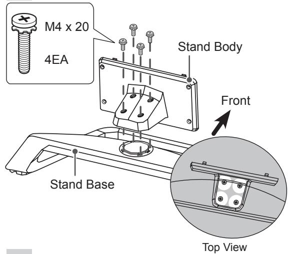 LG 42LM3400 - Attaching the stand - 15