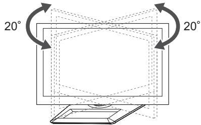 LG 47LM640S - Ajustar o ângulo da TV para seADEQUAR à sua perspectiva - 1
