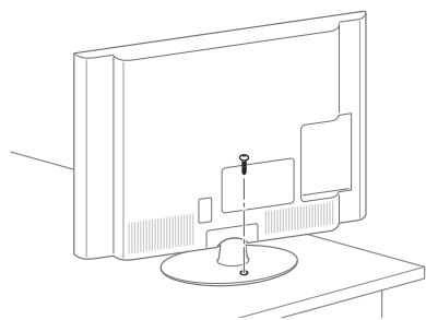 LG 47LM640S - Securing the TV to a table - 1