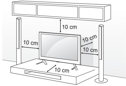 LG 40UB800V - Montaje en una mesa - 1