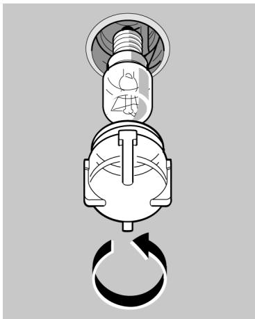 BOSCH HBN532E0F - Changer la lampe du four au plafond - 1